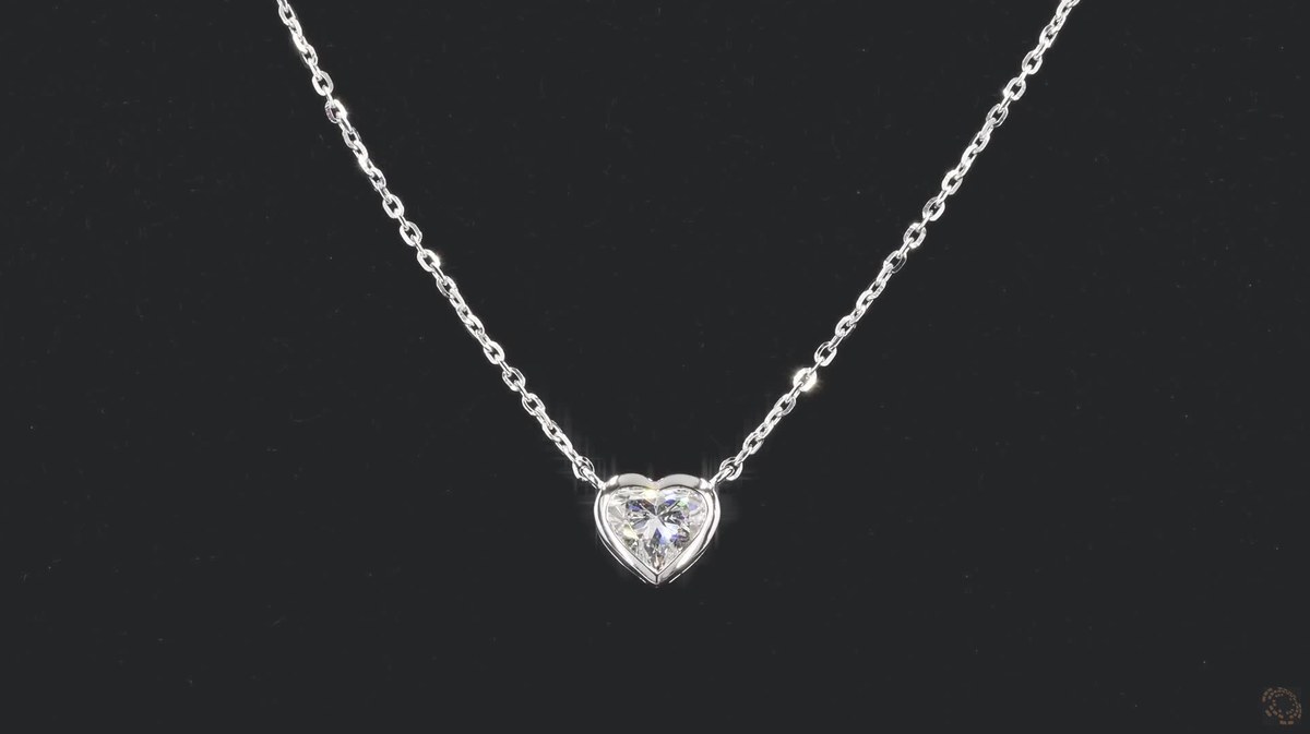 LNK989-HR100 lab-grown diamond pendant, 14KT