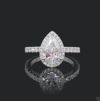 LRG978-PE200 lab-grown diamond ring, 14KT