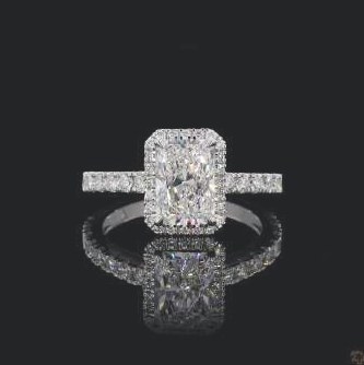 LRG978-RA200 lab-grown diamond ring, 14KT