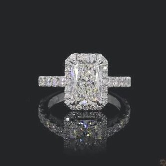 LRG978-RA300 lab-grown diamond ring, 14KT